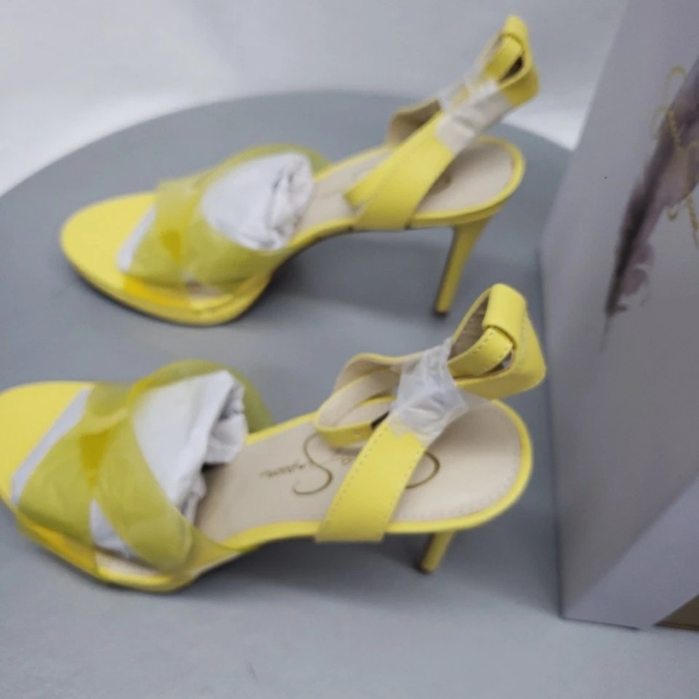 NIB JESSICA SIMPSON JP David Sandals Buttercup Size 9m - Picture 4 of 7